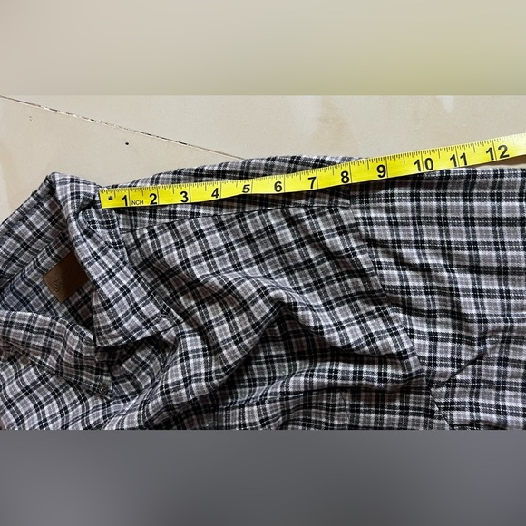 St John’s Bay Shirt ST. JOHN'S BAY mens dress shirt BLACK GREY Large Cotton - Picture 10 of 16